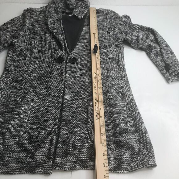 Classiques Entier Atelier Blazer Womens Medium Black White Knit Cashmere Blend - Picture 11 of 12